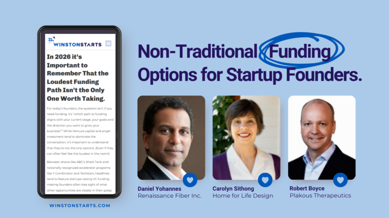 Winston Starts nontradtional funding for founders